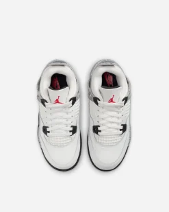 Air Jordan 4 Retro OG “White Cement” (Preschool)