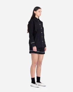 Cotton Poplin Raglan Shirt
