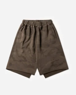 Deconstructed Aged Camo Sweatskirt
