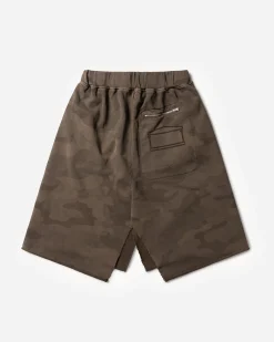 Deconstructed Aged Camo Sweatskirt
