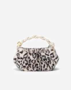 Ganni Bou Bag Mini Fur Print