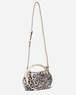 Ganni Bou Bag Mini Fur Print