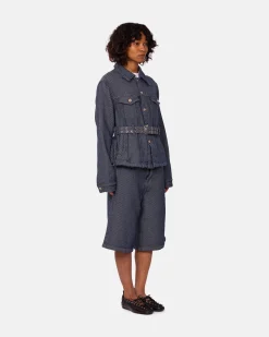 Heavy Twill Denim Short Jacket