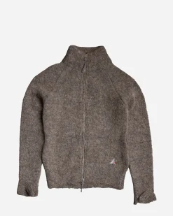 Tasna Mohair Zip Up Sweater